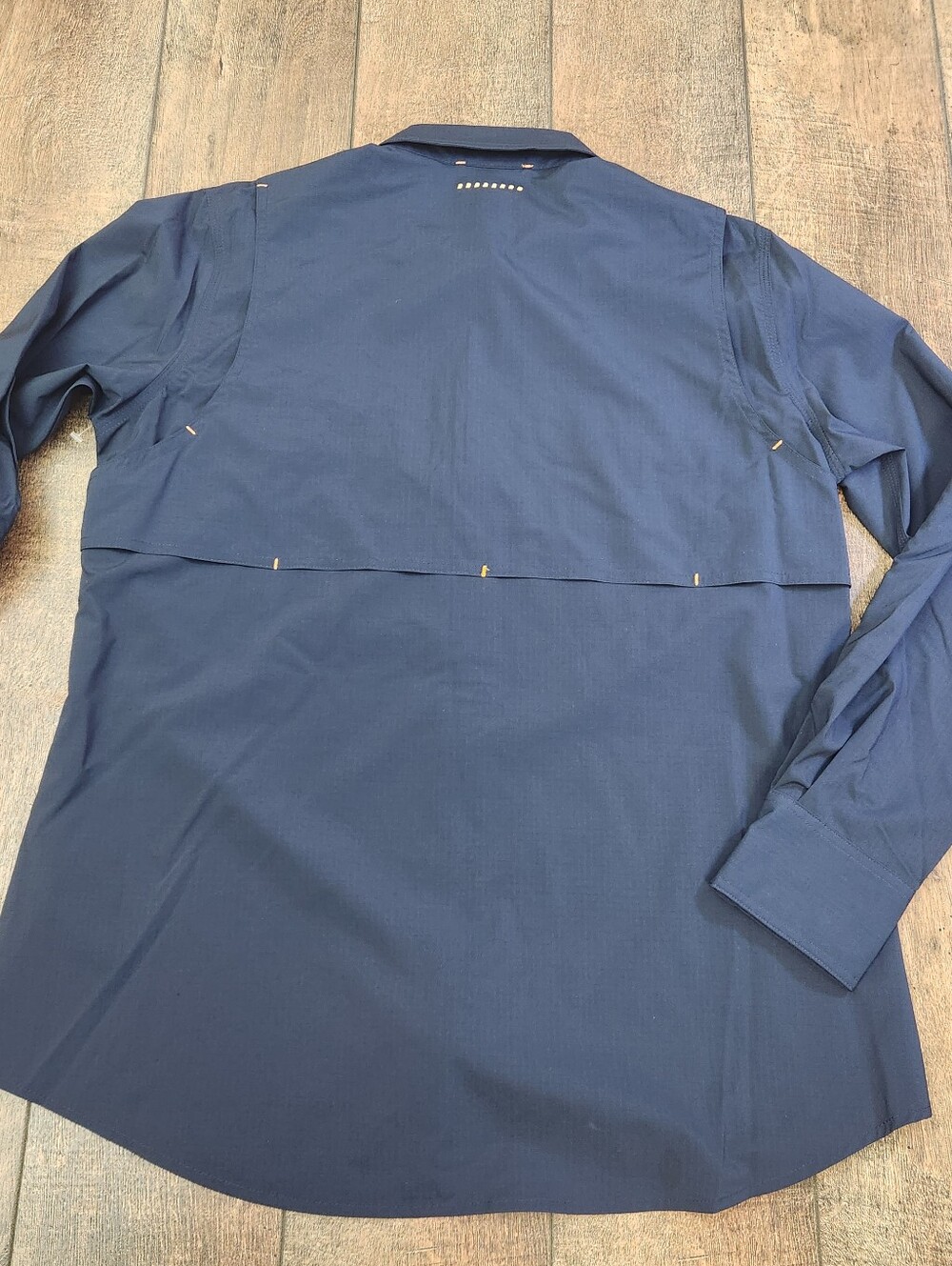 Ariat Rebar VentTEK DuraStretch Work Shirt Womens Large Navy Blue Pocket UPF 50 - Picture 8 of 8
